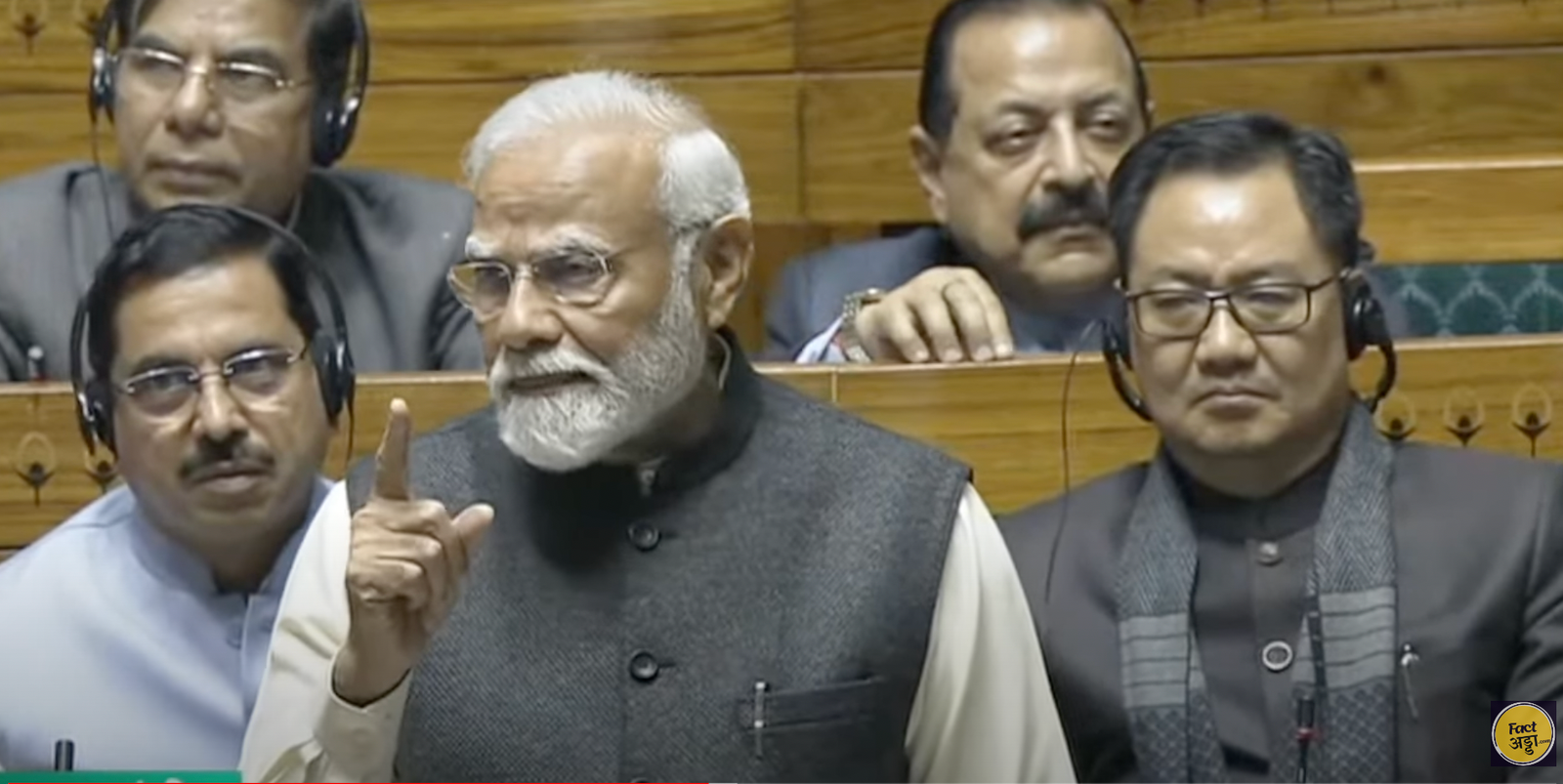 pm modi in parliament thanks motion speech