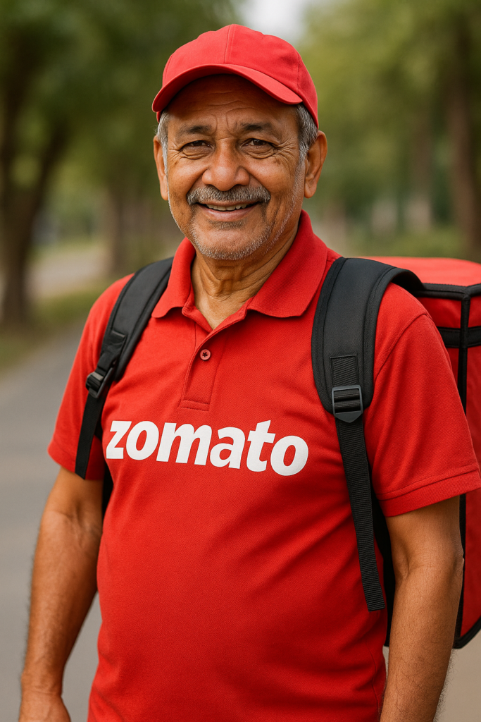सरकार का बड़ा तोफहा: अब Swiggy-Zomato डिलीवरी ब्वॉय को भी मिलेगी पेंशन! जानिए कैसे 1 20250515 1336 Zomato Delivery Pensioner simple compose 01jv9fk01rff8a1zzak9sqh5c6