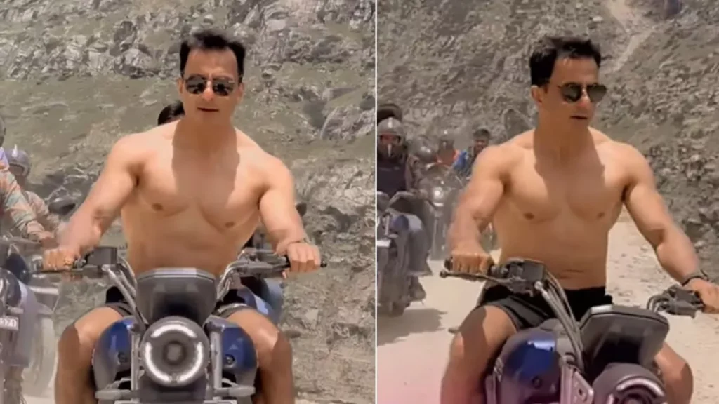 Alt Sonu Sood viral bike ride without helmet
