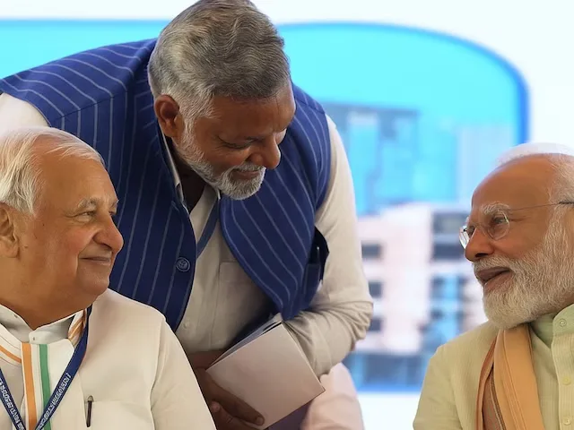 Pappu Yadav with PM Modi