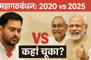 Mahagathbandhan Result Comparison 2020 vs 2025