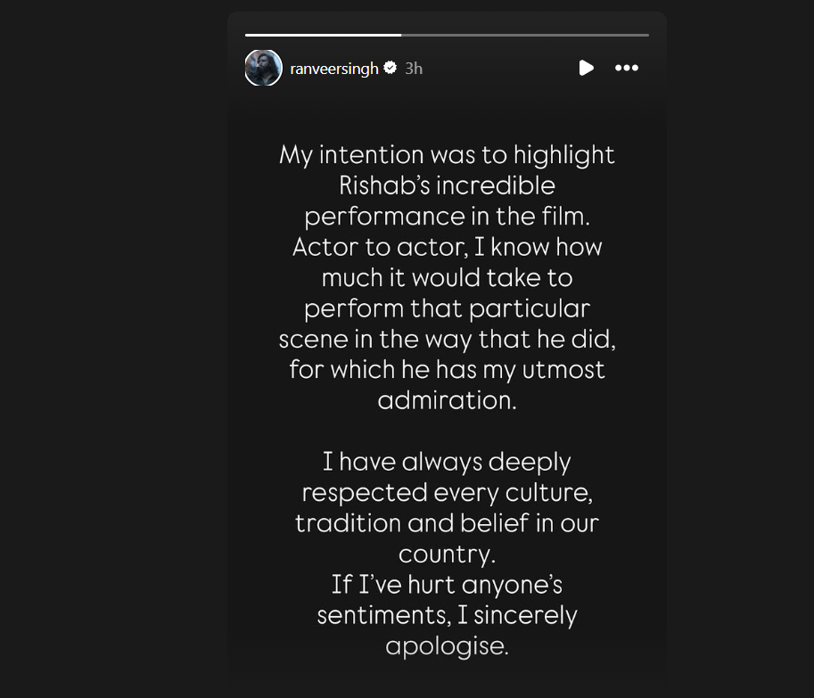 Ranveer Singh Kantara Controversy