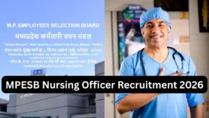 MPESB Nursing Officer Answer Key 2026