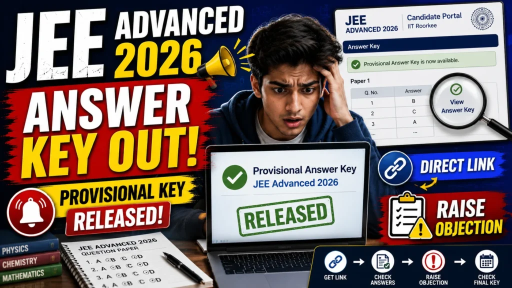 JEE Advanced 2026 answer key